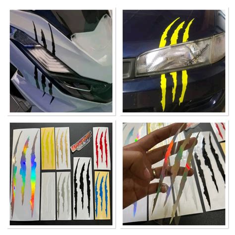 Jual Sticker Cakar Motor Mobil Stiker Cakaran Monster Scartch Cutting