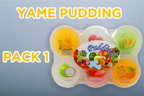 Yame Yogurt Pudding Jelly Cups 6 Mixed Flavors 388oz 110g 1paysless