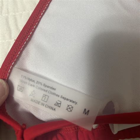 Red Bikini Top From Shein Never Worn Because It Depop