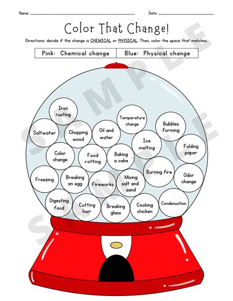 Physical And Chemical Changes Worksheet Cobb Learning Worksheets