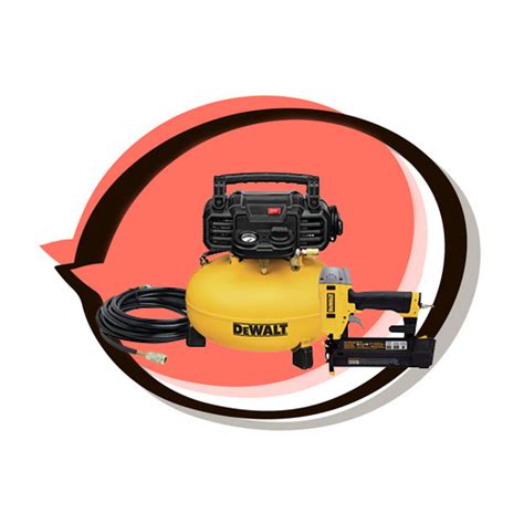 DEWALT Air Compressor Combo Kit with Brad Nailer (DWC1KIT-B) - Third Piglet