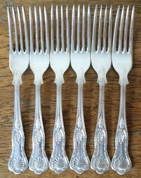 Vintage Smith Seymour Set Of Sheffield Silver Plate Kings Pattern