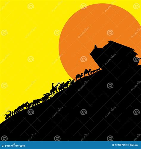 Noah Ark Silhouette Stock Illustrations – 196 Noah Ark Silhouette Stock ...