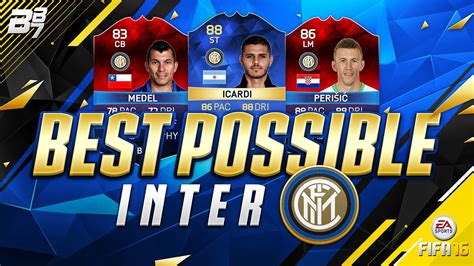 BEST POSSIBLE INTER MILAN SQUAD BUILDER W IMOTM PERISIC AND TOTS