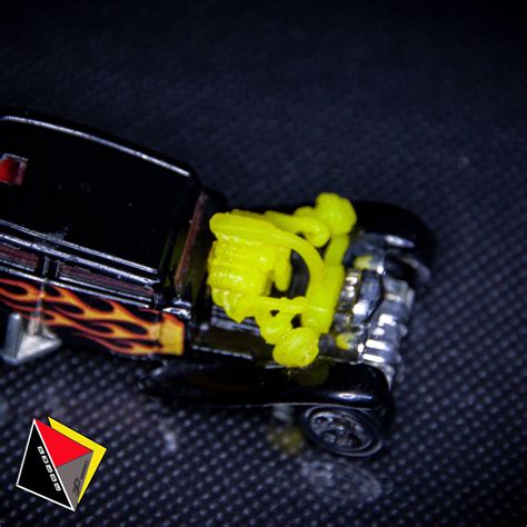 Archivo STL Motor 406 LS V8 Twin Turbo A Escala 1 64 Para Hot Wheels Tubos RectosModelo Para