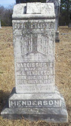 Narcissus Emeline Shults Henderson M Morial Find A Grave