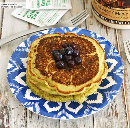 Hot cakes veganos con té verde Receta
