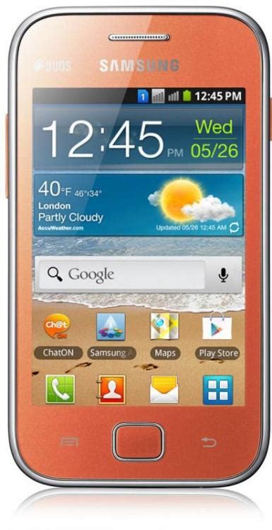 Samsung S6802 Galaxy Ace Duos Dual Sim Quadband Unlocked Gsm Phone Sim Free Orange