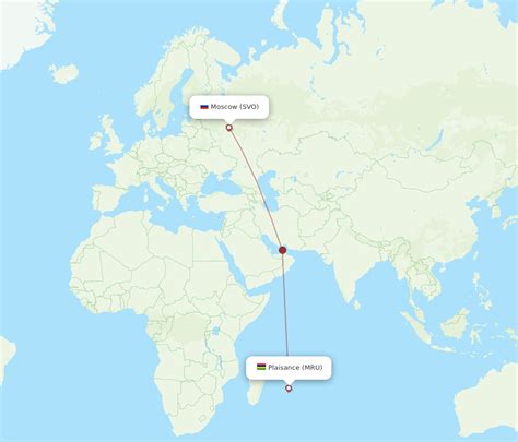 Flights From Moscow To Mauritius SVO To MRU Flight Routes