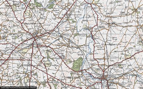 Historic Ordnance Survey Map of Whittington, 1921