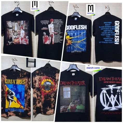 Jual Kaos Band Guns N Roses Tour Dio Dream Theater Slayer Massacre