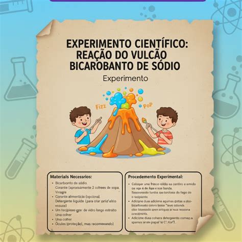 Vulcao De Bicarbonato - REAÇÃO DO VULCÃO DE BICARBONATO DE SÓDIO – Mentalizando Química