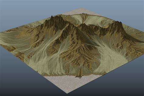 Mountain Range Free 3d Model Cgtrader