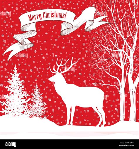 Frozen Deer Stock Vector Images Alamy