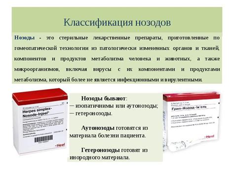 Классификация гомеопатических лекарственных средств