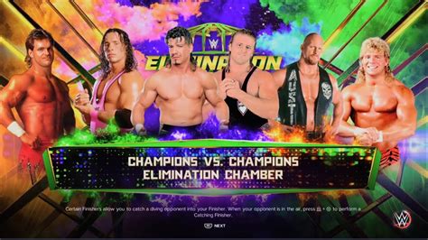 Wwe K Elimination Chamber Stone Cold V Owen Hart V Bret Hart V