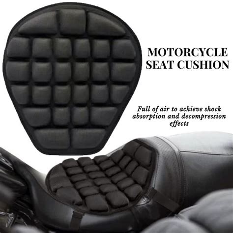 Long Rides Comfy Large Motorcycle Seat Pad Massage Pressure Relief Shock Protection Pillow Anti