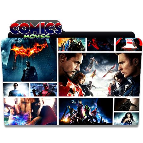 Comics Movies Genre Folder Icon V2 By Basileu On Deviantart