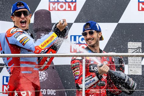 Motogp Germania Disastro Martin Bagnaia Vince E Vola In Testa