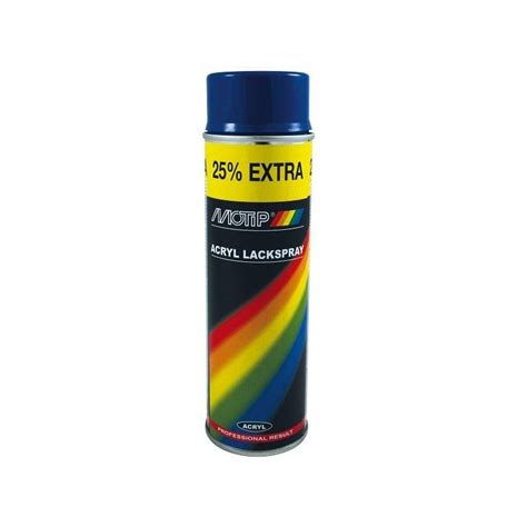 Motip Acryllak Hoogglans RAL 5010 Enzian Blauw 500 Ml Bullstore Nl