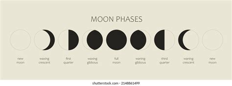 11,956 Moon Phases Circle Images, Stock Photos, and Vectors | Shutterstock