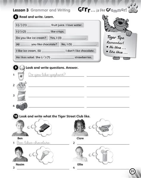 Tiger 2 Unit 3 Liveworksheets