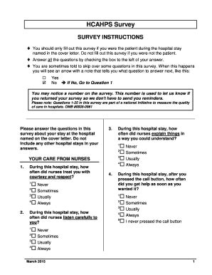 Fillable Online Hcahps V Mail Survey Appendix A Hcahps V Mail