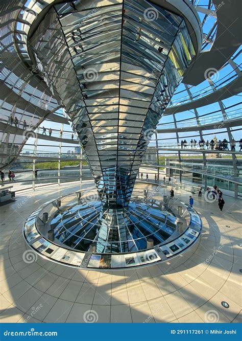 Interior View Of Famous Reichstag Dome In Berlin Germany Editorial