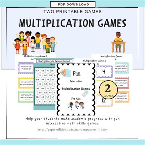 Multiplication Games for Kids - Etsy