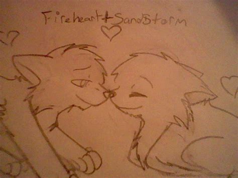 Fireheart+Sandstorm by wolfsam on DeviantArt