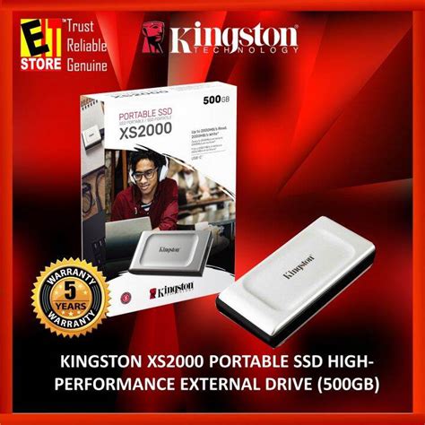 Kingston Xs Portable Ssd High Performance External Drive Gb