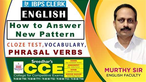 Ibps Clerk Mains Mt English New Pattern Cloze Test Vocabulary