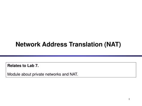 Ppt Network Address Translation Nat Powerpoint Presentation Free