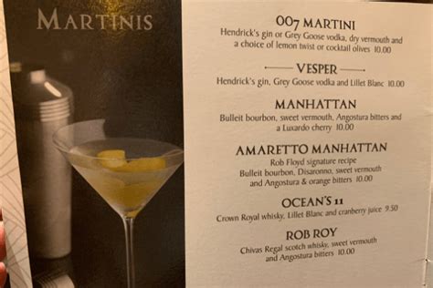 Princess Cruises Drink Packages With Bar Menus And Drink Photos