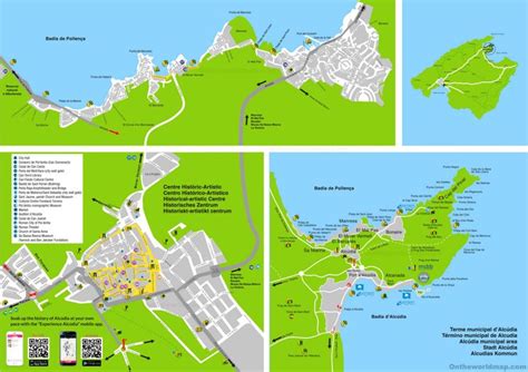 alcudia tourist map ontheworldmapcom