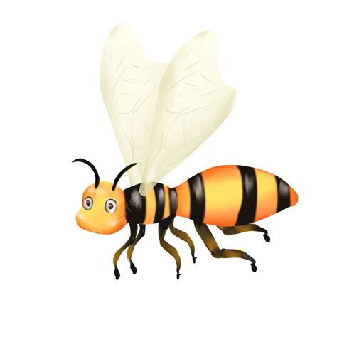 Flying Bee Clipart Vector Flying Bee Cute Small Animals Bee Png