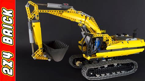 Lego Technic 8043 Motorized Excavator Youtube