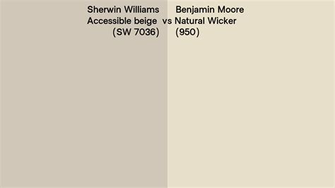 Sherwin Williams Accessible Beige SW 7036 Vs Benjamin Moore Natural