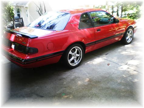 1988 FORD THUNDERBIRD TURBO COUPE MACH 1 SPECIAL EDITION RED VERY RARE