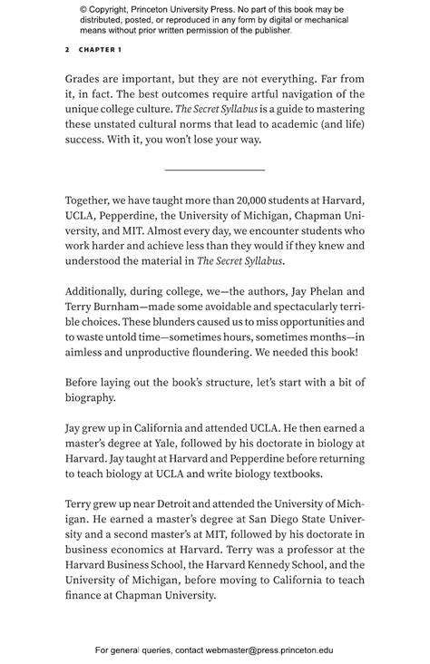 The Secret Syllabus | Princeton University Press