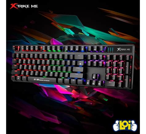 Teclado Gamer Mecánico XTRIKE ME GK 980 104 Teclas Iluminación LED