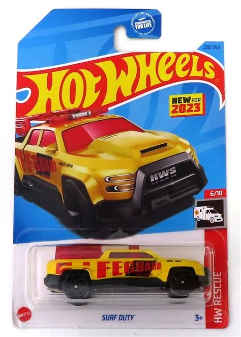 駿河屋 SURF DUTY イエローレッド Hot Wheels HW RESCUE HKG ホットウィールhotwheels