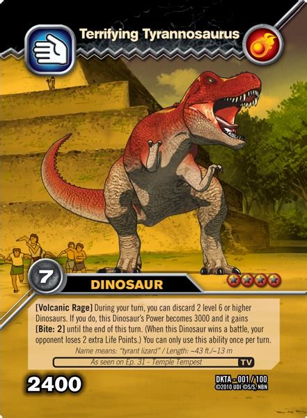 Image - Tyrannosaurus-Terrifying TCG Card.jpg - Dinosaur King