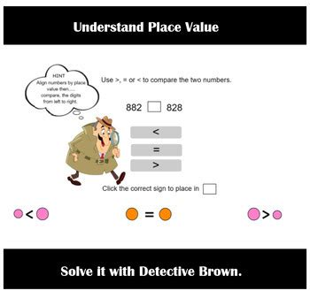 Compare Two Three Digit Numbers Using Symbols TPT