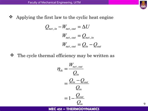 Thermodynamic Chapter 4 Second Law Of Thermodynamics