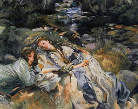 The Brook John Singer Sargent Hand Painted Oil Painting Etsy