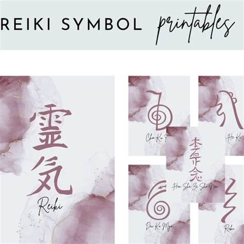 Reiki Symbol Printable Guide Reiki Teaching Printable Etsy