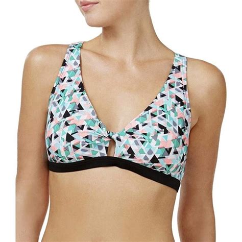 Go By Gossip Swim Go By Gossip Prismatic Print Racerback Bikini Top Size L Poshmark