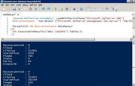 Check Sql Server Virtual Log Files Using Powershell Sql Server Sql Hot Sex Picture