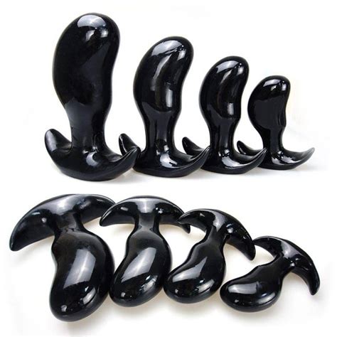 Dildo Plug Anal Preto De Silicone Chastity
